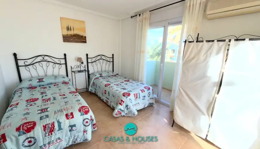 Bedroom of Detached homes for sale in La Manga del Mar Menor  with Air Conditioner, Heating and Private garden