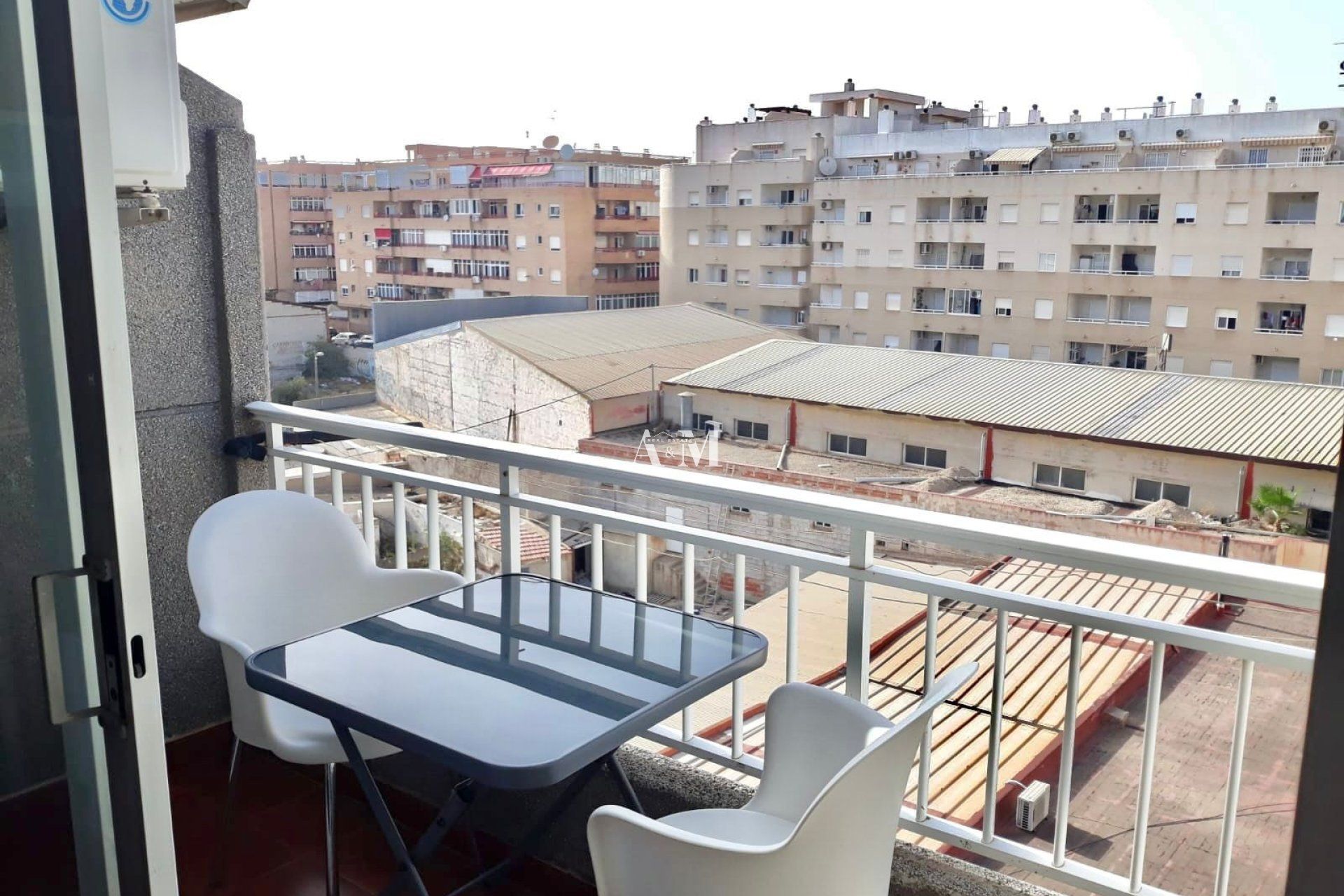 Terrace of Flat to rent in Torrevieja  with Air Conditioner, Heating and Furnished