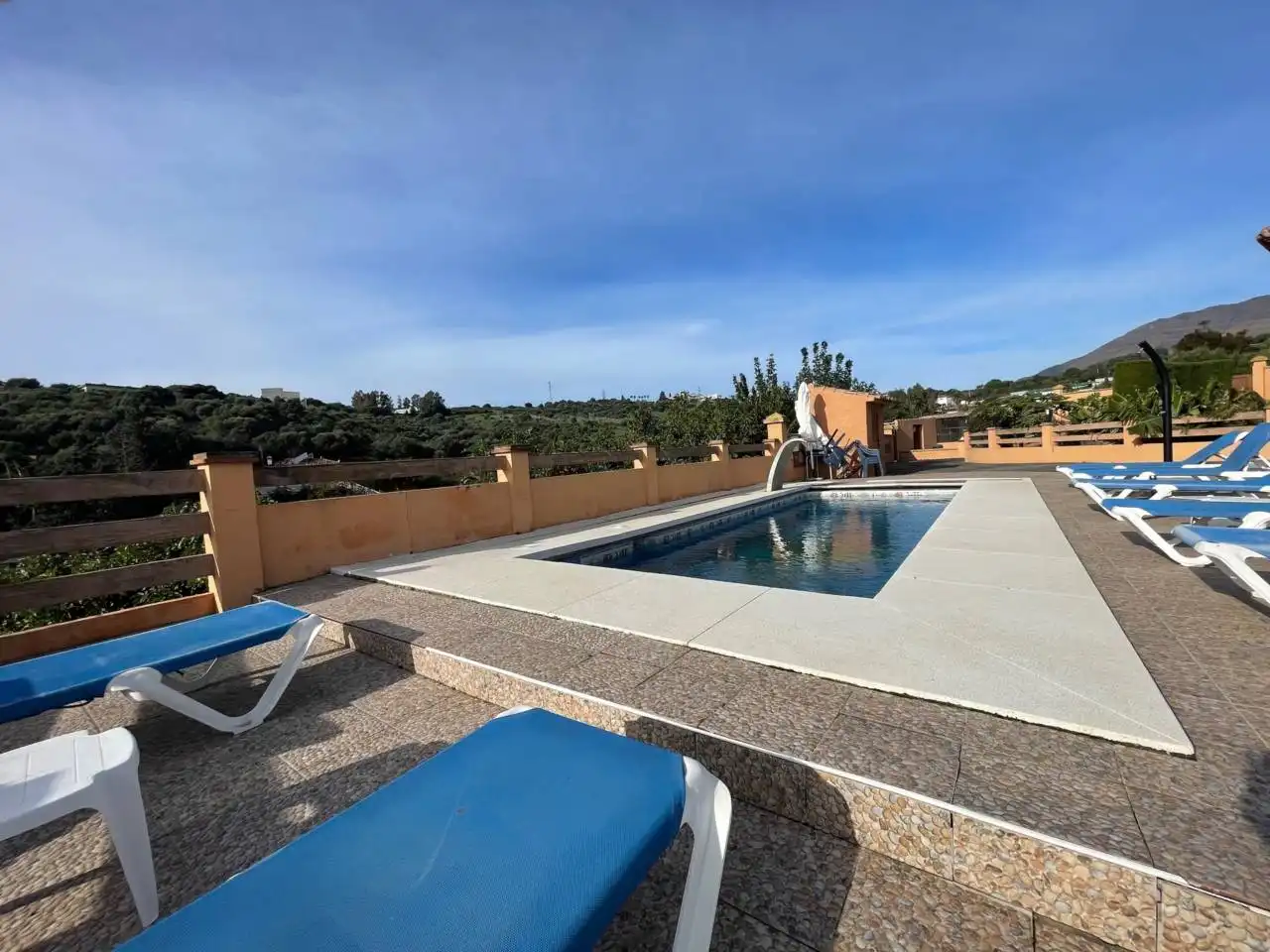 Piscina de Finca rústica en venda en Estepona amb Aire condicionat, Calefacció i Jardí privat