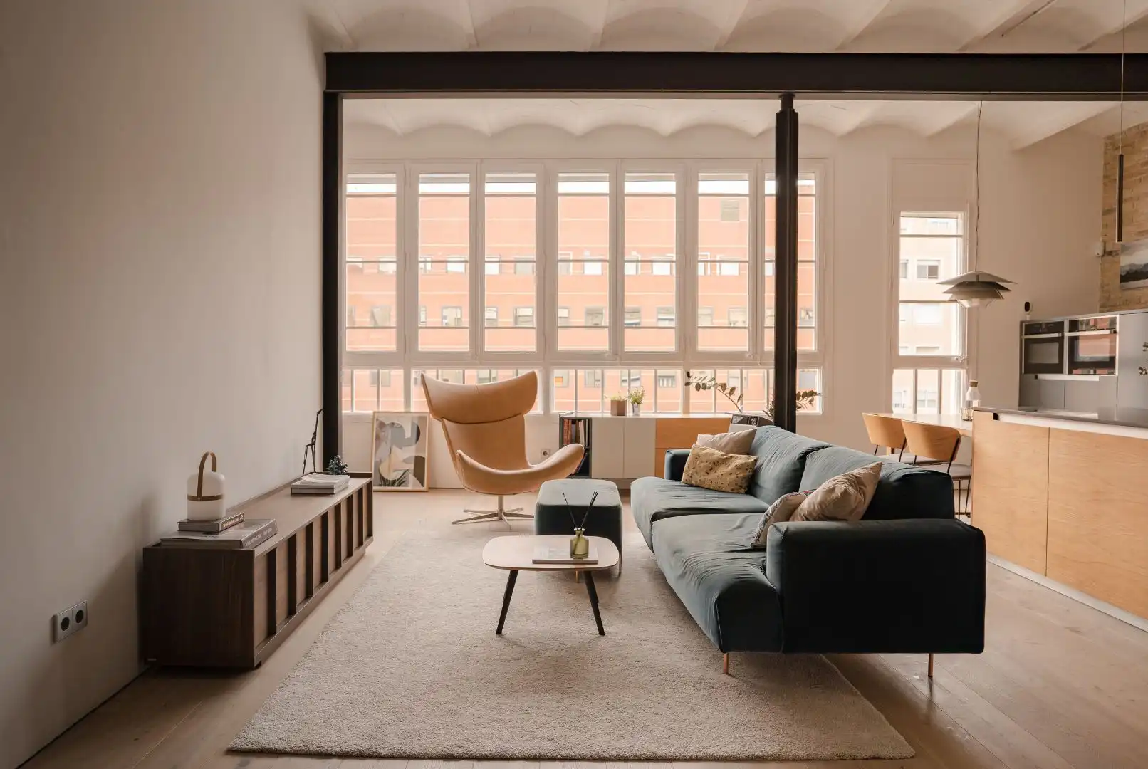 Sala de estar de Piso en venta en Barcelona con Aire acondicionado, Calefacción y Parquet