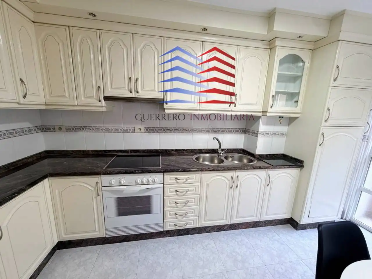Kitchen of Flat for rent in Ourense Capital   with Heating, Terrace and Furnished