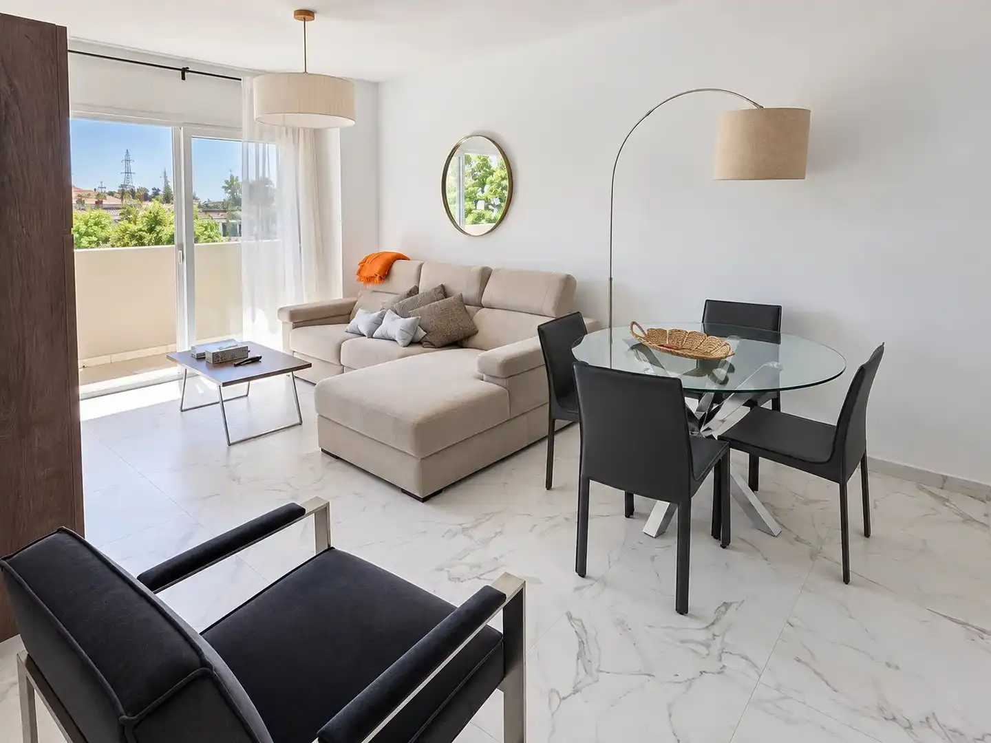 Sala de estar de Apartamento en venta en Marbella con Terraza