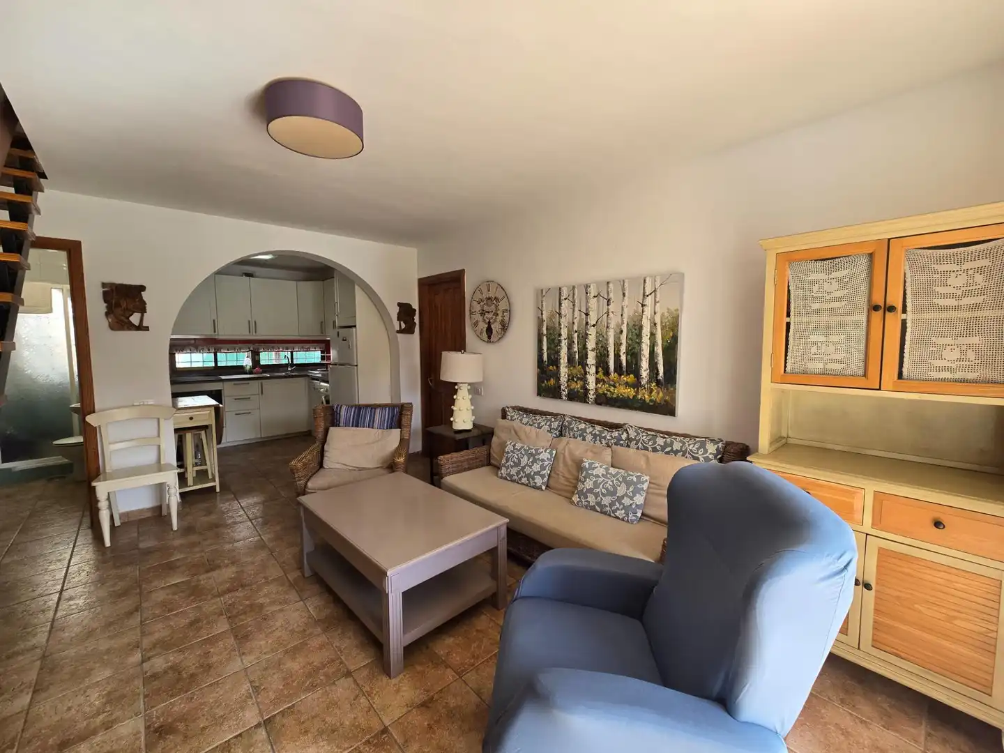 Living room of Duplexes for rent in San Bartolomé de Tirajana  with Terrace, Furnished and Balcony