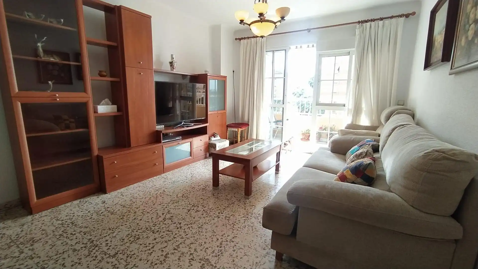 Living room of Flat for sale in Málaga  with Air Conditioner, Private garden and Terrace