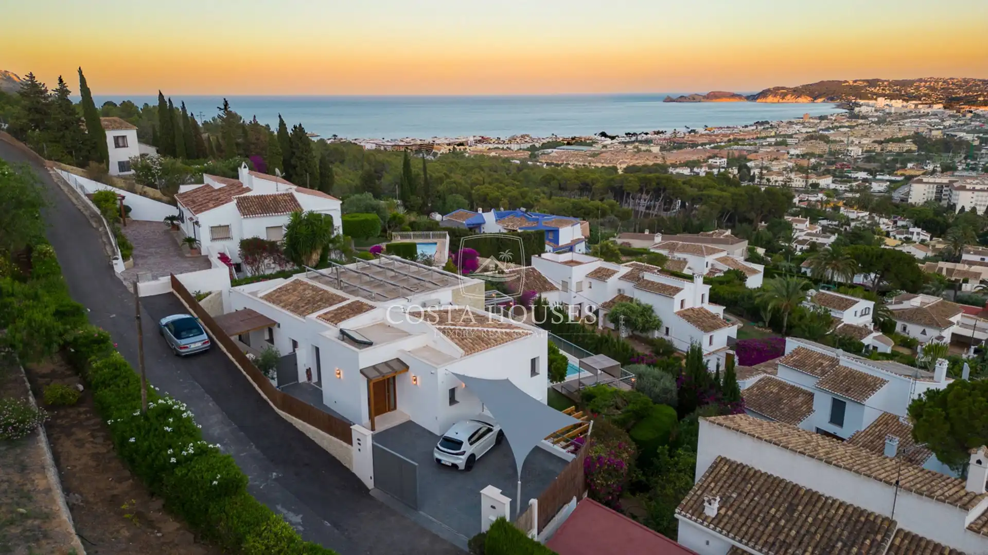 Vista exterior de Casa o chalet en venta en Jávea / Xàbia con Aire acondicionado, Jardín privado y Terraza