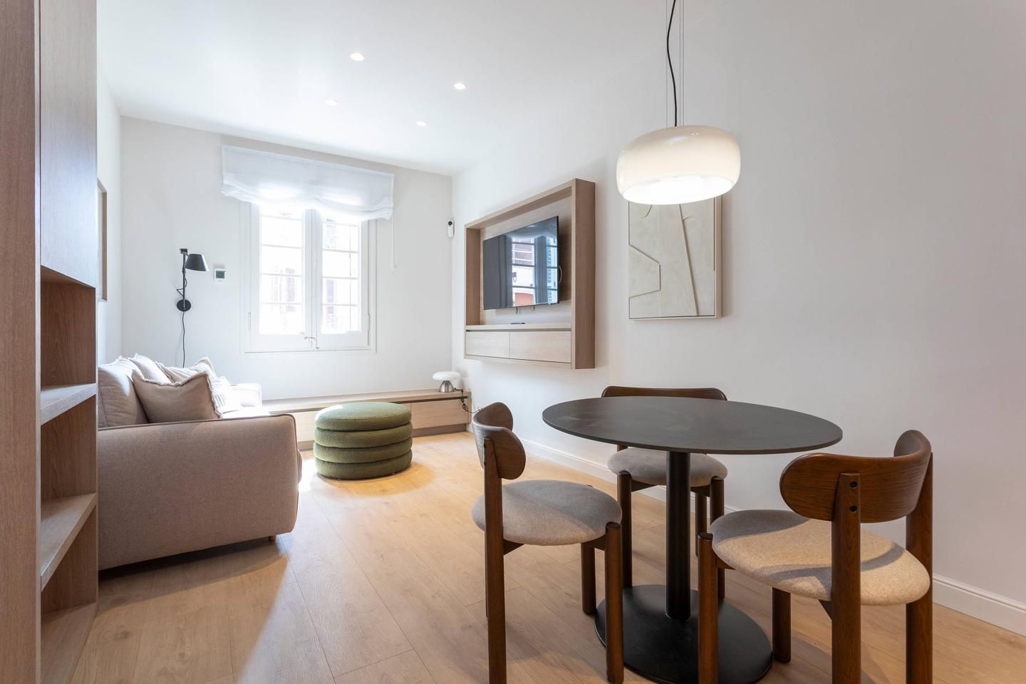 Living room of Flat to rent in  Barcelona Capital  with Air Conditioner, Furnished and Internet