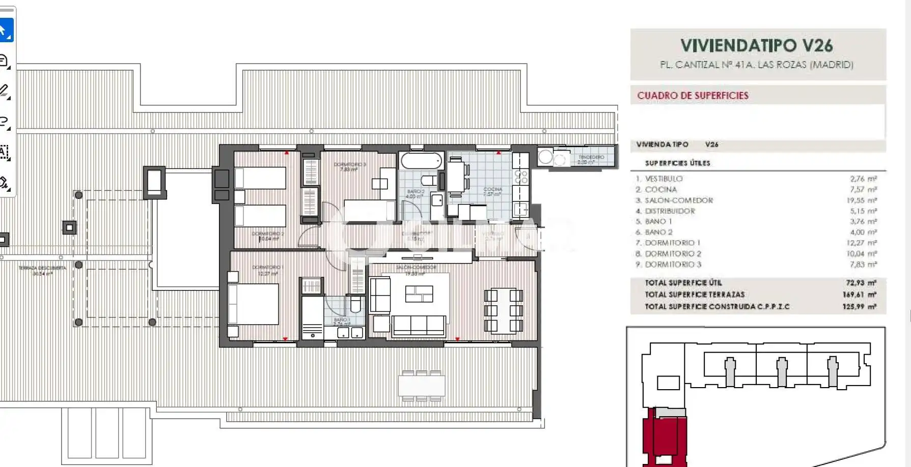 Penthouse with balcony for sale in El Cantizal, imagen 2