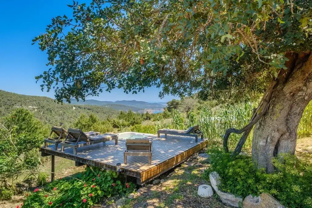 Terraza de Casa o chalet de alquiler en Sant Josep de sa Talaia con Jardín privado, Terraza y Amueblado