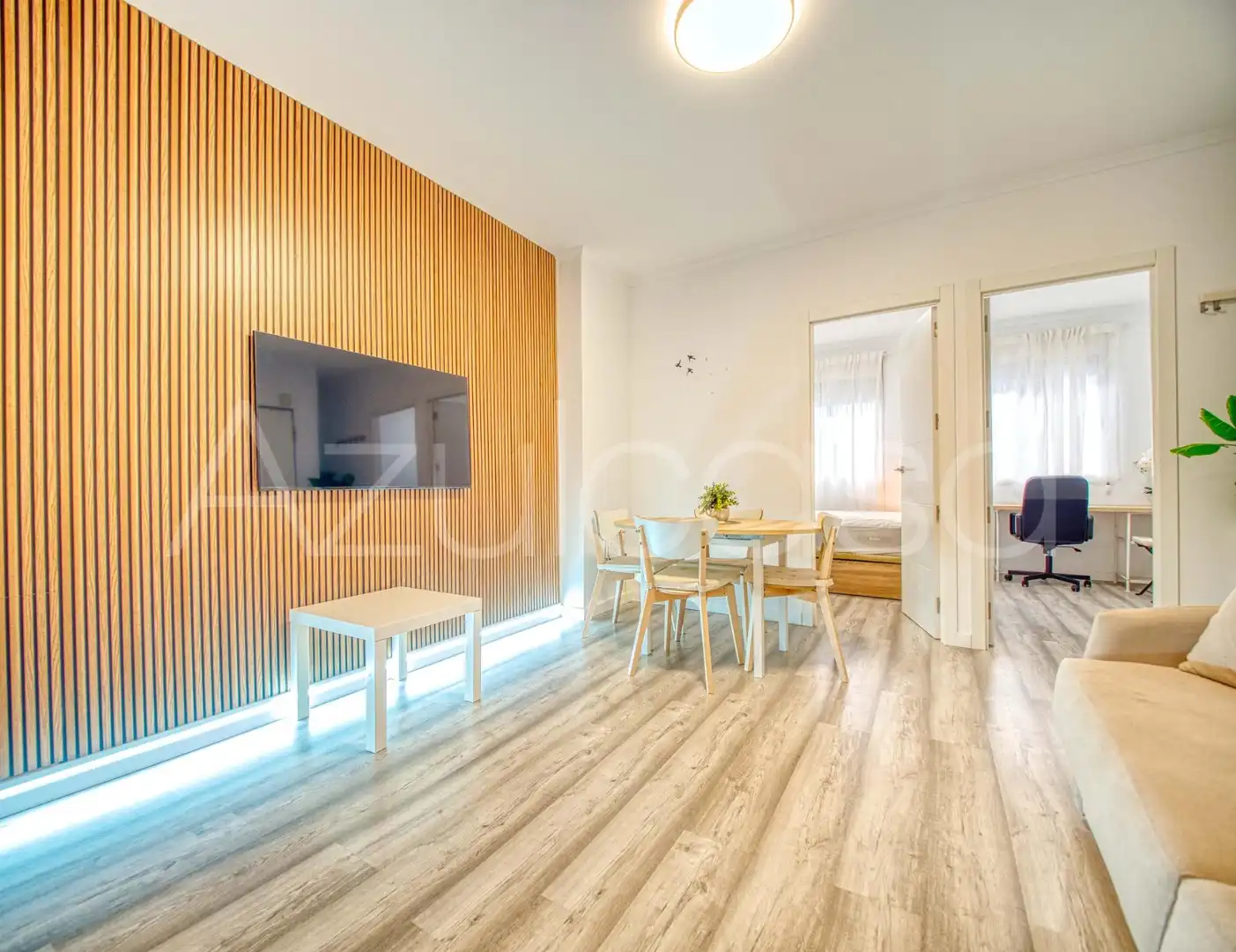 Sala d'estar de Pis en venda en Santa Pola amb Aire condicionat, Parquet i Moblat