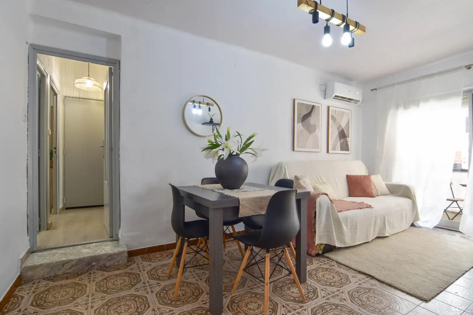 Wohnzimmer von Wohnung zum Verkauf in Alboraya mit Klimaanlage, Abstellraum und Balkon