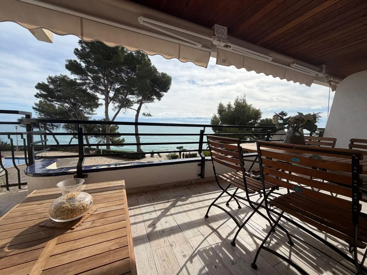 Terraza de Apartamento en venta en Mont-roig del Camp con Parquet, Amueblado y Horno