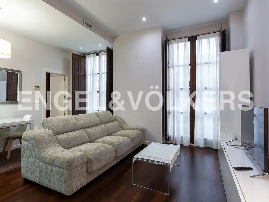 Sala de estar de Piso de alquiler en Valencia con Aire acondicionado, Calefacción y Parquet