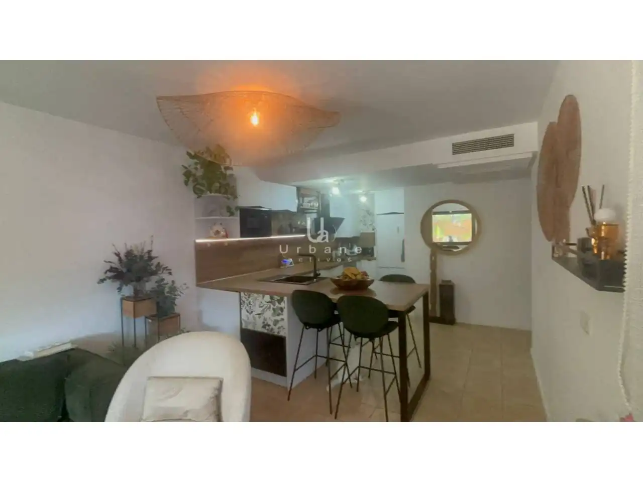 Küche von Wohnung zum Verkauf in Murcia mit Klimaanlage, Heizung und Privatgarten