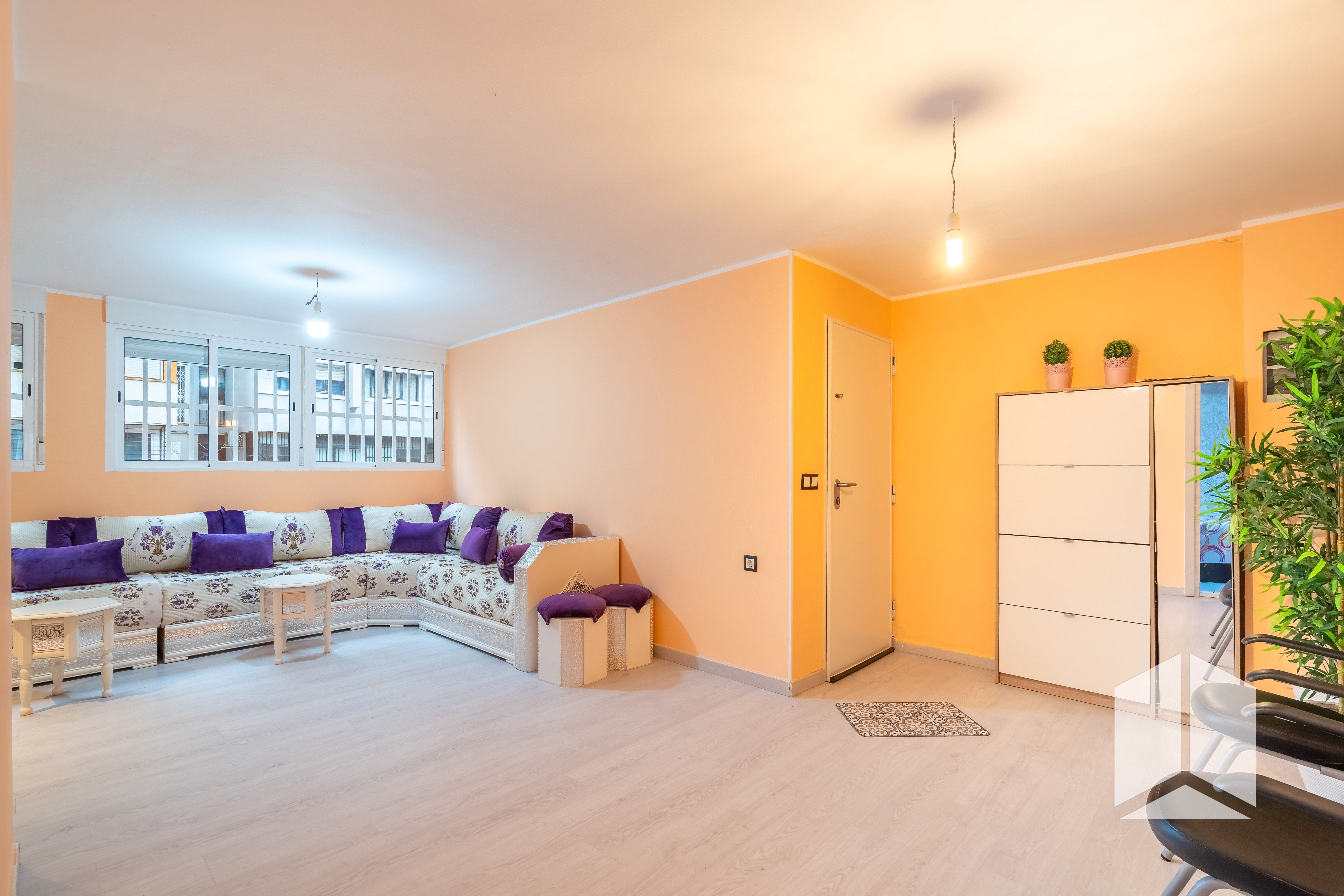 Sala d'estar de Pis en venda en  Barcelona Capital amb Calefacció