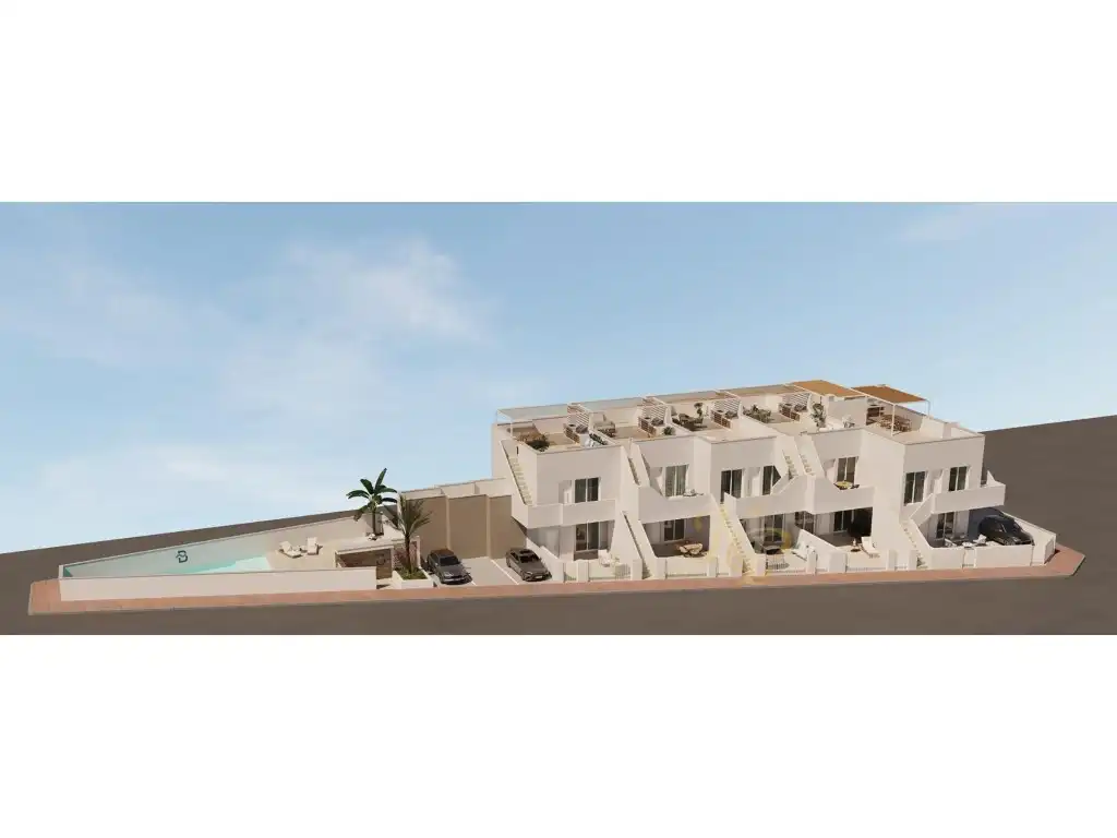 Vista exterior de Casa o chalet en venta en San Pedro del Pinatar con Aire acondicionado y Piscina
