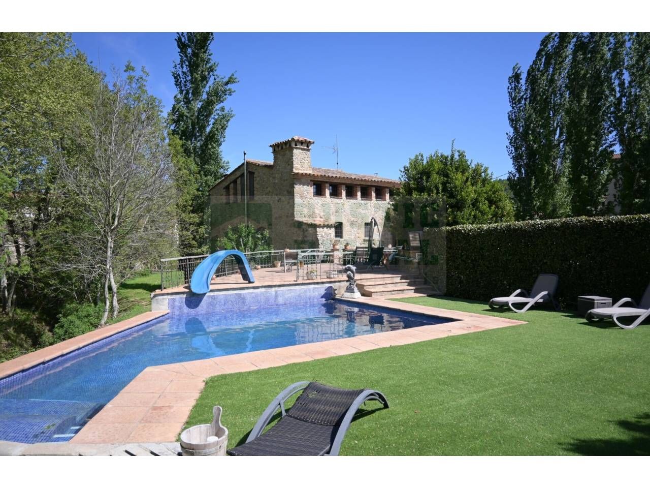 Swimming pool of Country house for sale in Flaçà  with Air Conditioner, Heating and Private garden