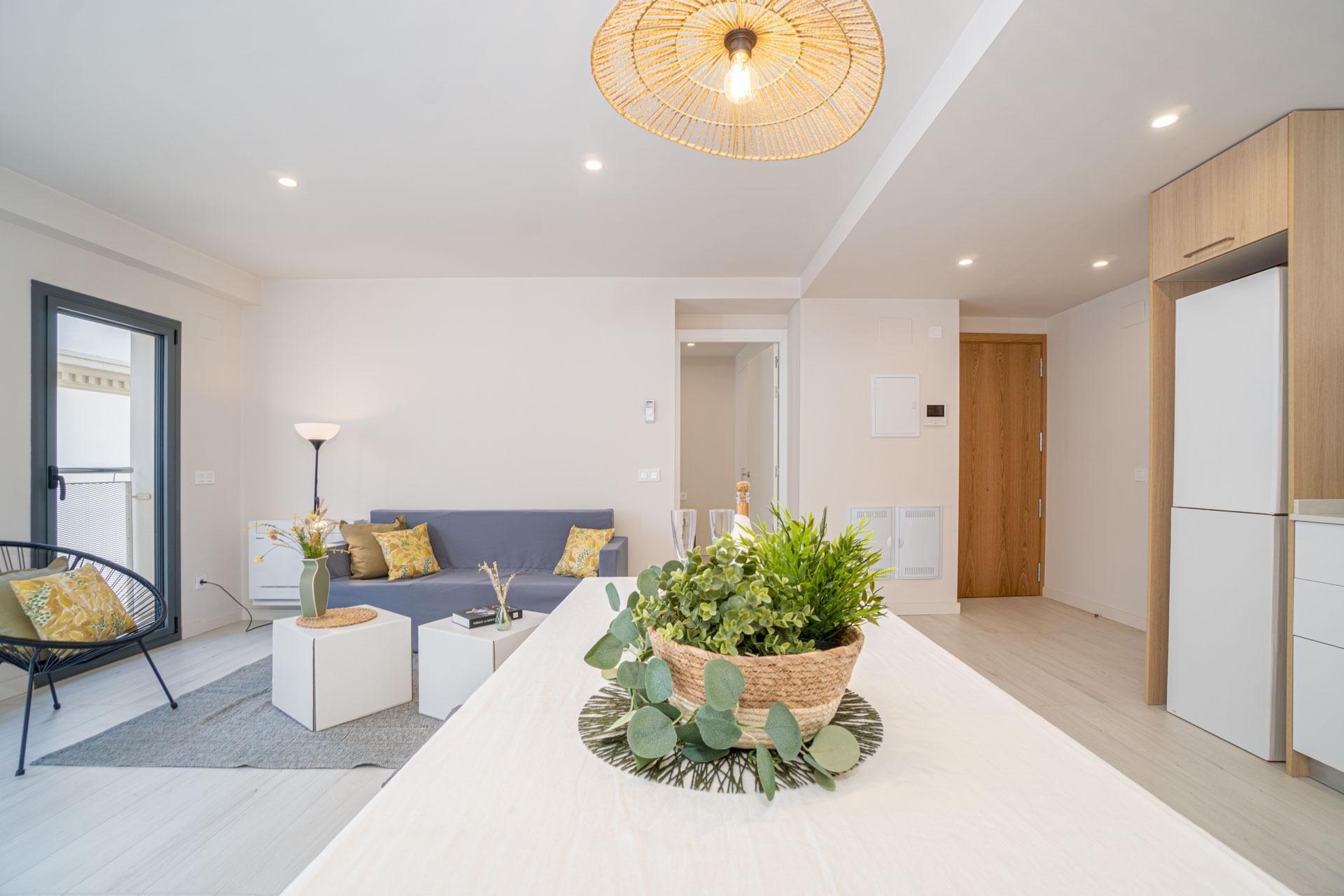 Sala de estar de Piso en venta en Figueres con Aire acondicionado, Calefacción y Terraza