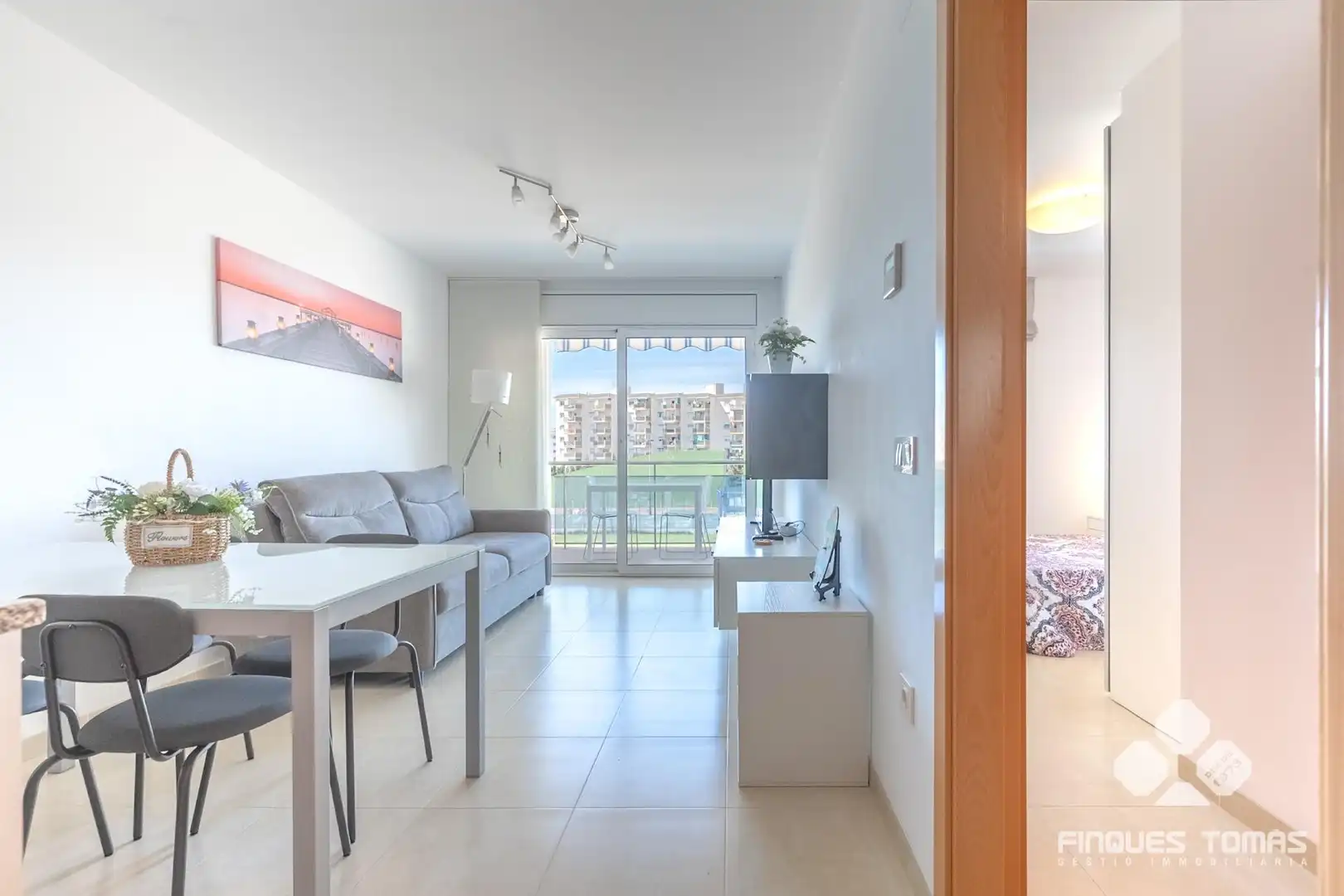 Sala d'estar de Pis en venda en Calafell amb Aire condicionat, Terrassa i Moblat
