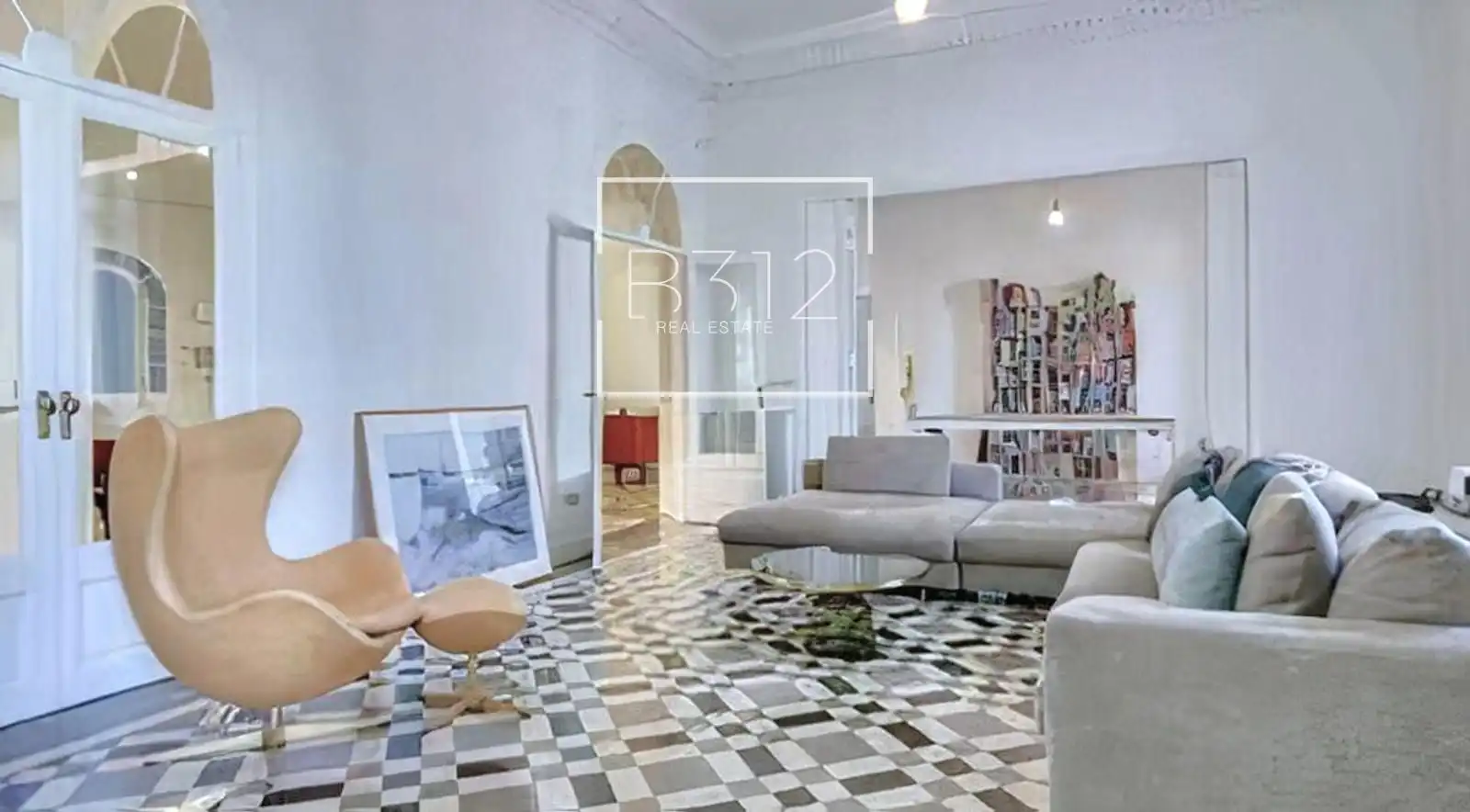 Sala de estar de Piso en venta en  Barcelona Capital con Aire acondicionado, Calefacción y Terraza