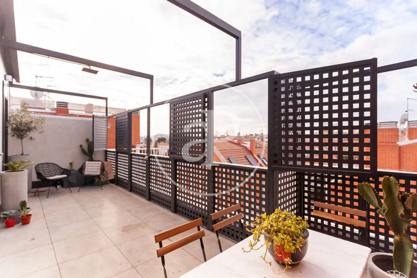 Terrasse von Dachboden zur Miete in Madrid mit Klimaanlage, Heizung und Terrasse