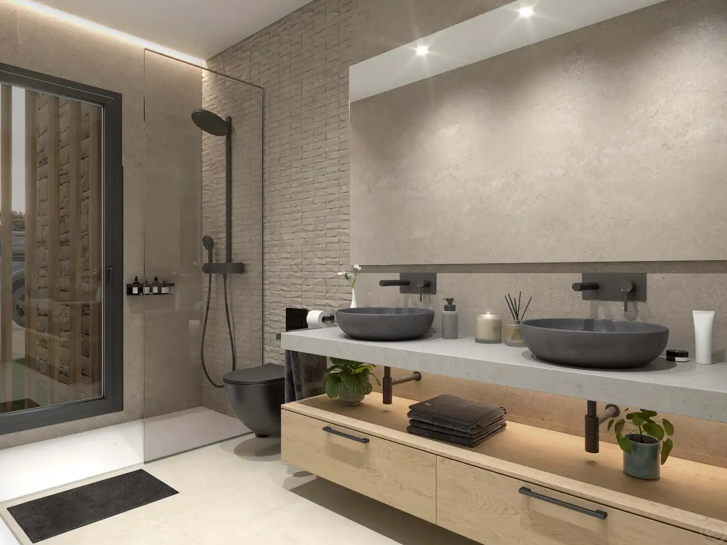 Baño de Casa o chalet en venta en Cuevas del Almanzora con Aire acondicionado, Calefacción y Jardín privado