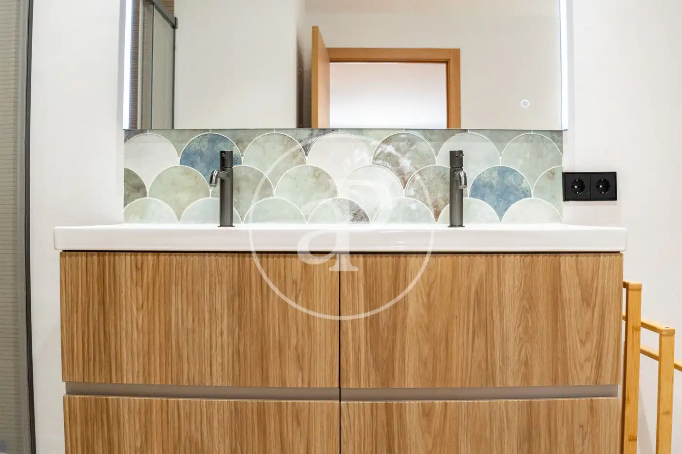 Badezimmer von Wohnung zur Miete in  Palma de Mallorca mit Klimaanlage, Heizung und Haustiere erlaubt