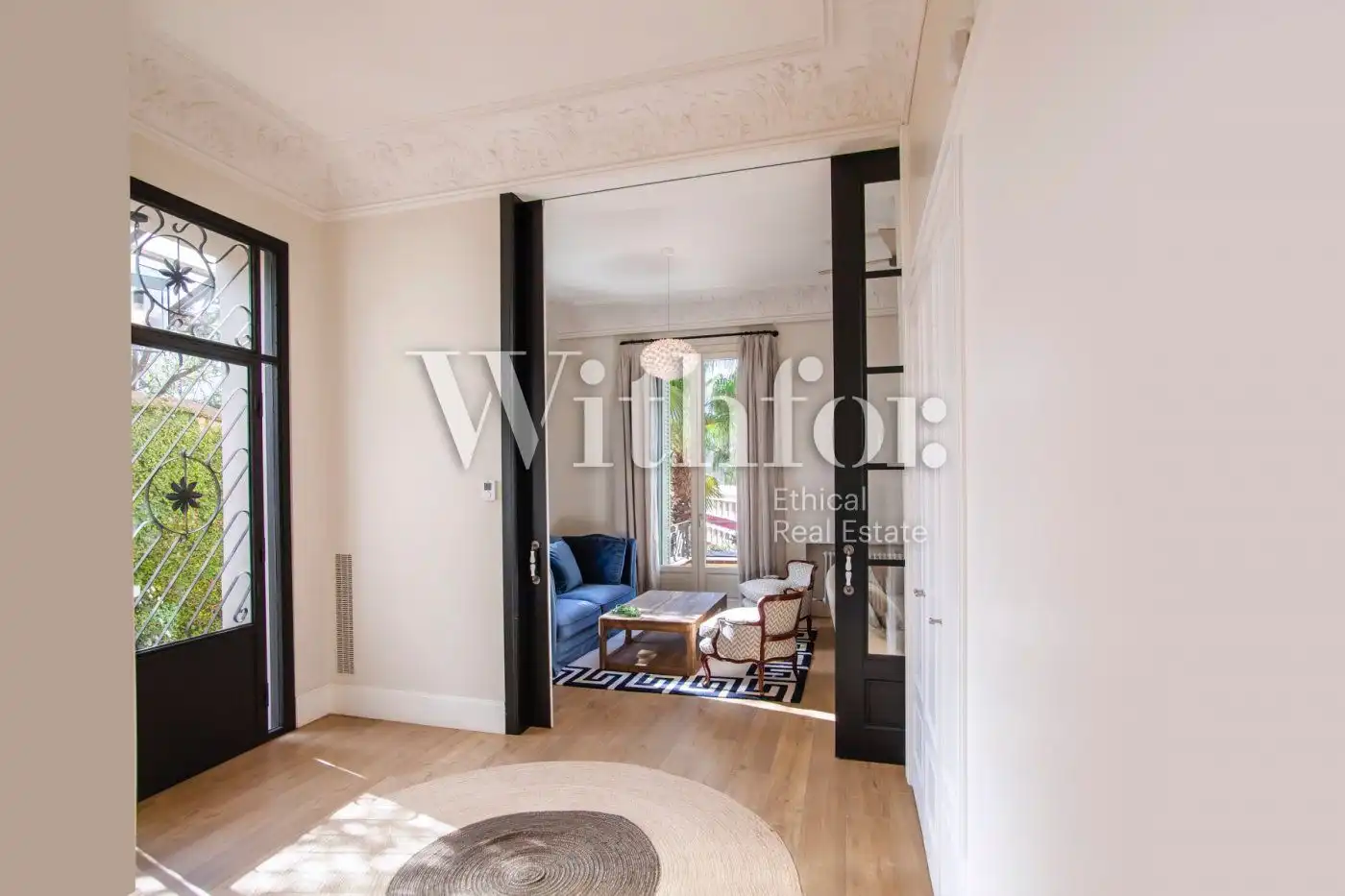Living room of Houses for rent in Barcelona  with Air Conditioner, Heating and Private garden