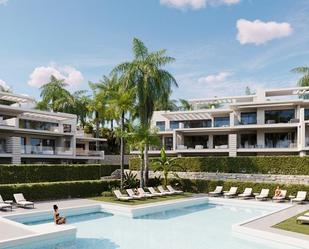 Exterior view of Flat for sale in Estepona  with Air Conditioner, Heating and Private garden