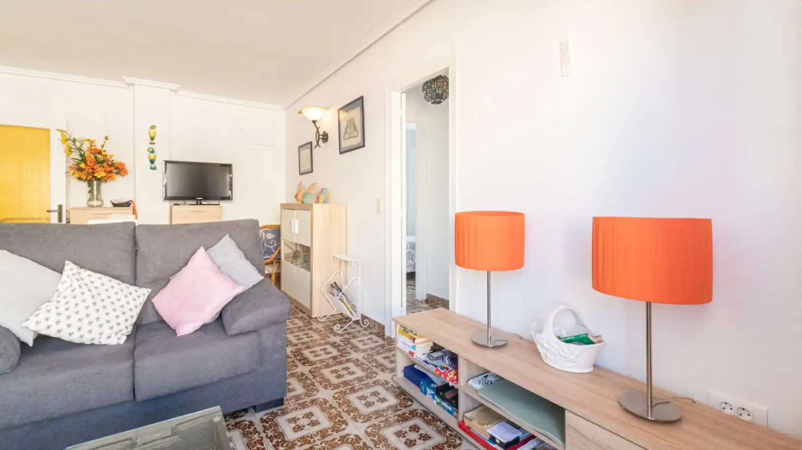 Sala de estar de Apartamento en venta en Dénia con Aire acondicionado, Calefacción y Jardín privado