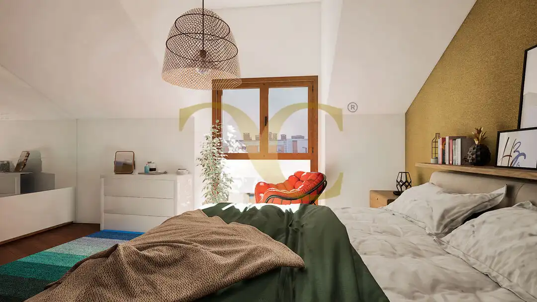 Schlafzimmer von Maisonette zum Verkauf in Noreña mit Heizung, Terrasse und Abstellraum