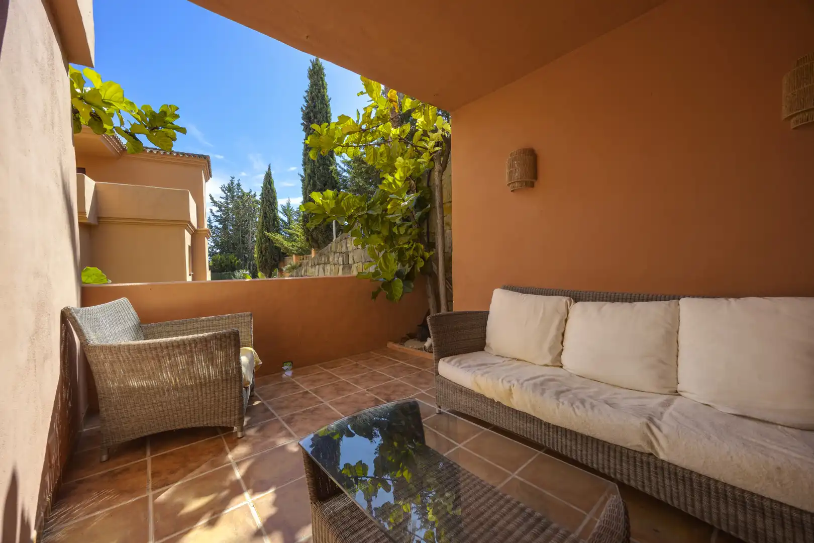 Terraza de Apartamento en venta en Benahavís con Aire acondicionado, Terraza y Piscina