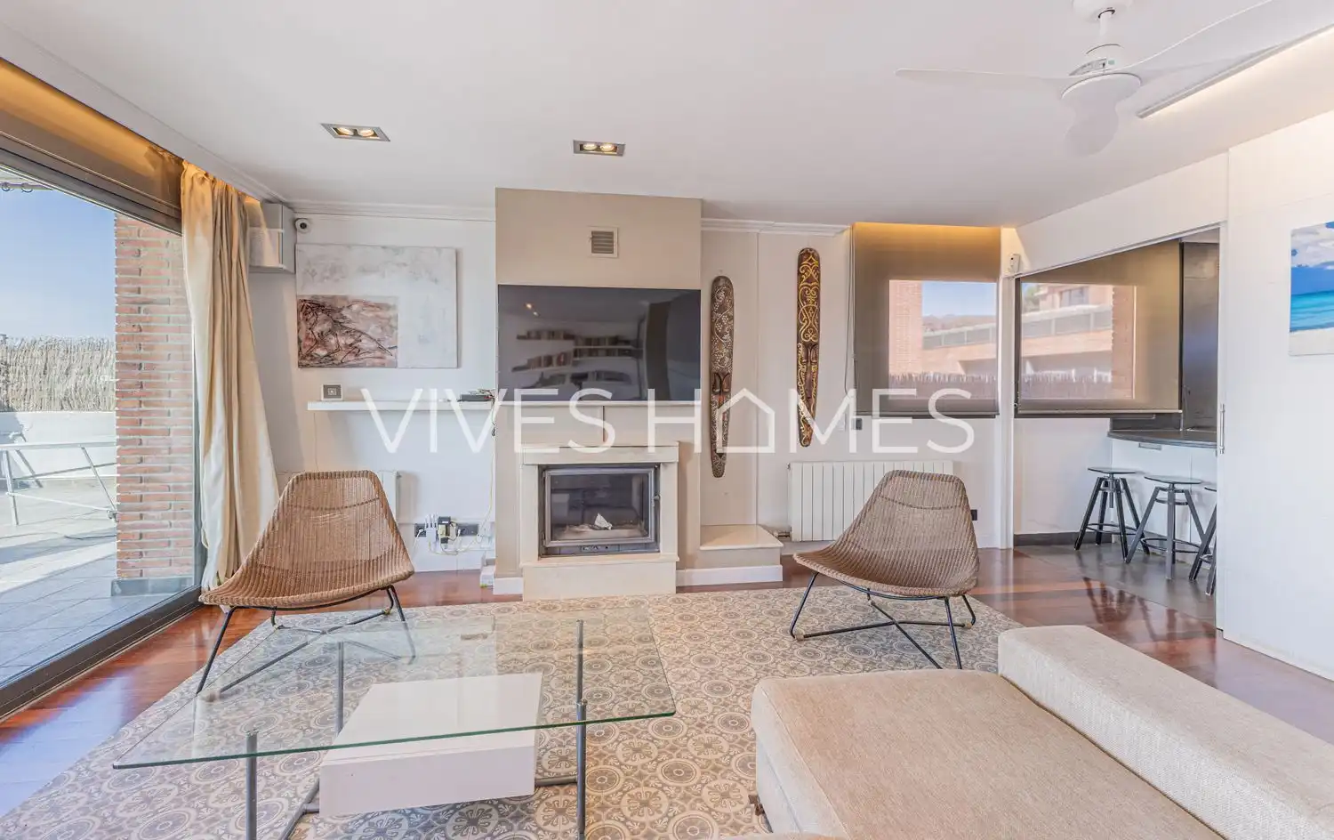 Sala de estar de Casa o chalet en venta en Caldes d'Estrac con Aire acondicionado, Calefacción y Jardín privado