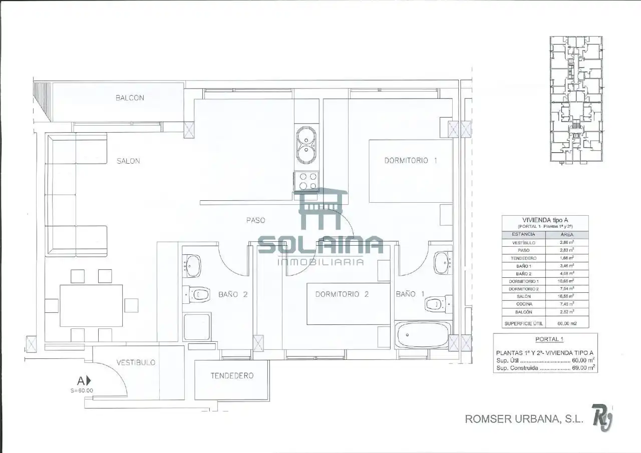 Apartamento en venta en Ourense Capital  con Calefacción, Terraza y Balcón