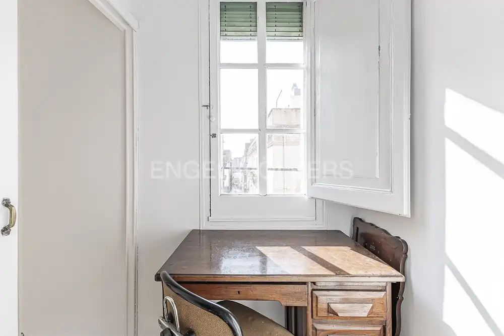 Schlafzimmer von Wohnung zur Miete in Barcelona mit Heizung, Parkett und Möbliert