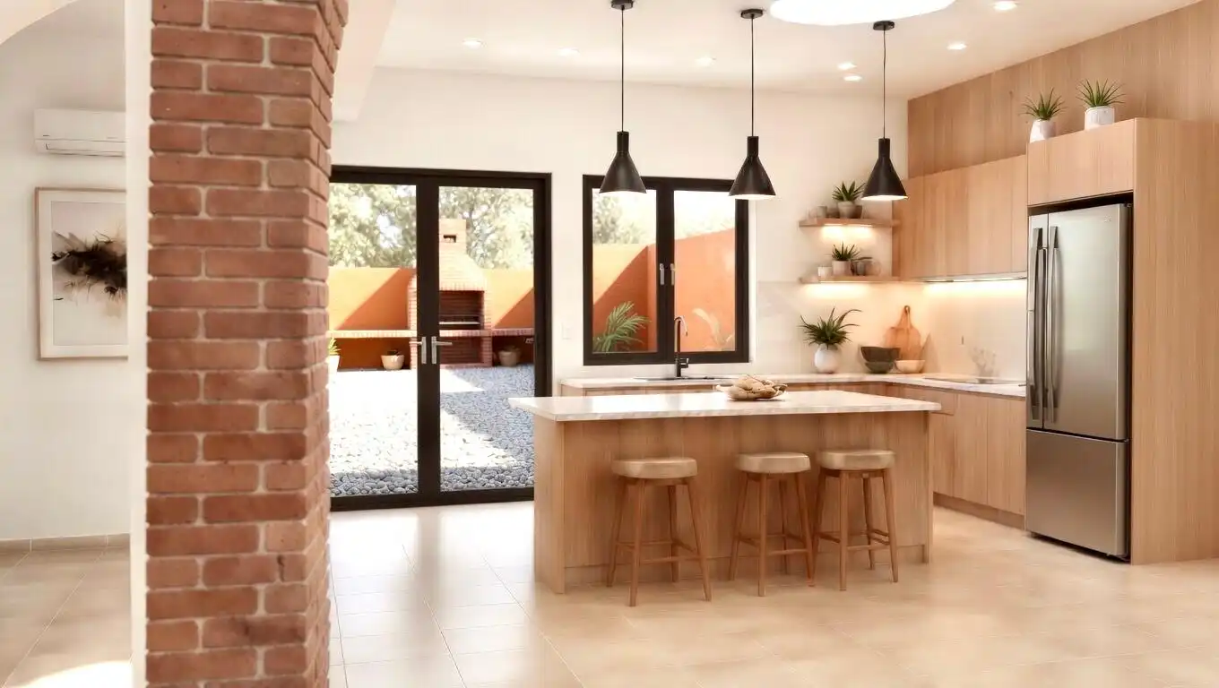 Cocina de Casa adosada en venta en Barcelona con Calefacción y Trastero