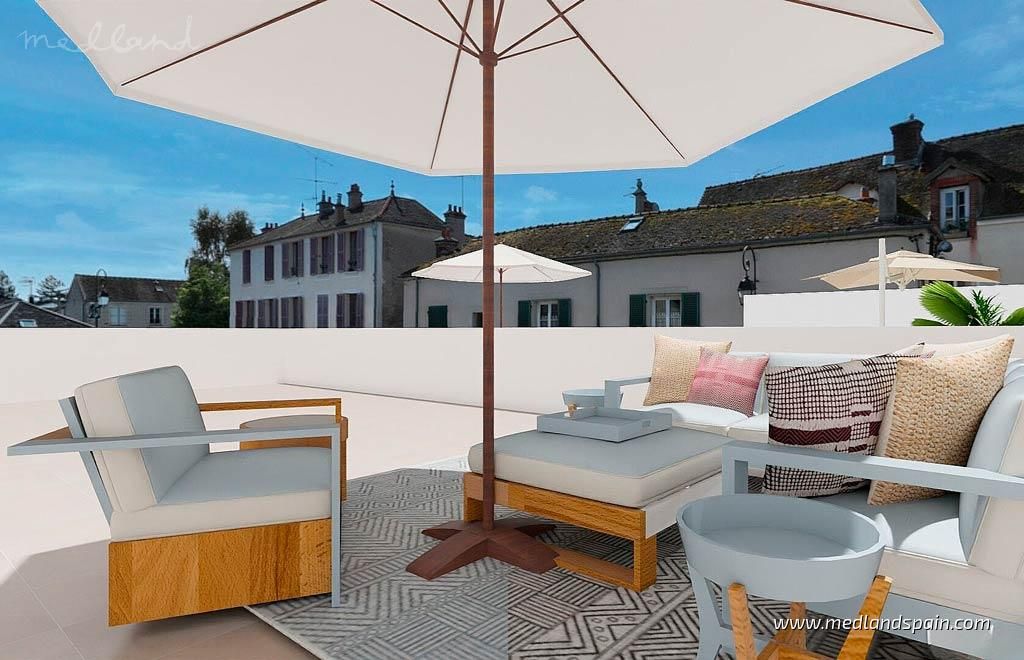 Terrassa de Apartament en venda en Hondón de las Nieves / El Fondó de les Neus amb Terrassa i Piscina comunitària