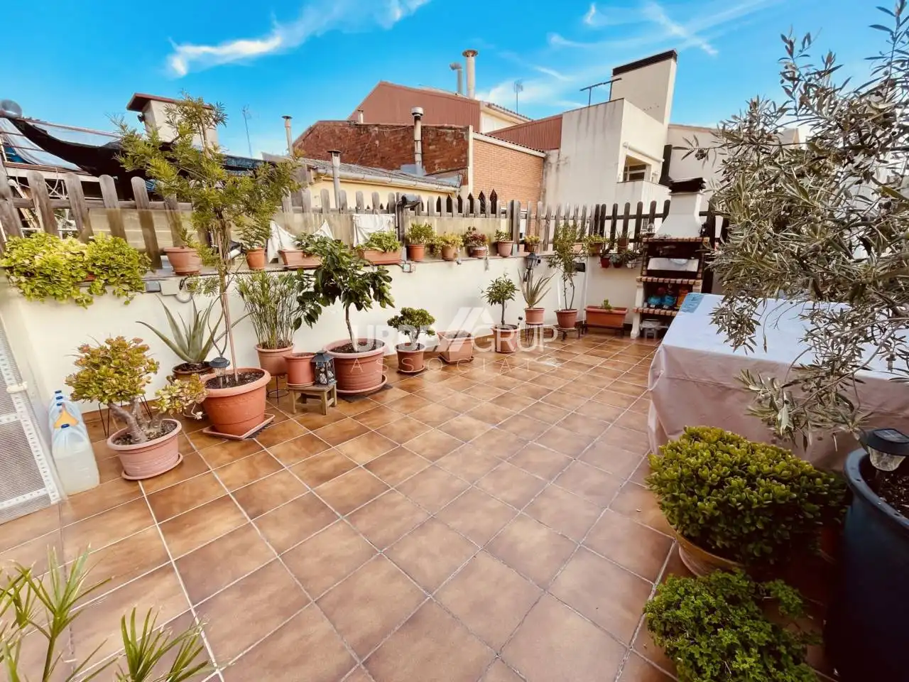 Terrasse von Wohnung zum Verkauf in Terrassa mit Klimaanlage, Heizung und Privatgarten
