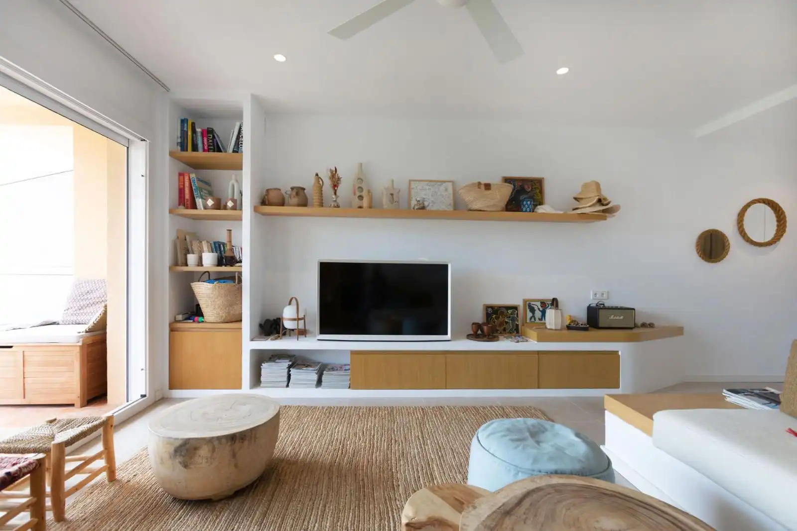 Wohnzimmer von Wohnungen zum Verkauf in Palafrugell mit Heizung, Terrasse und Möbliert