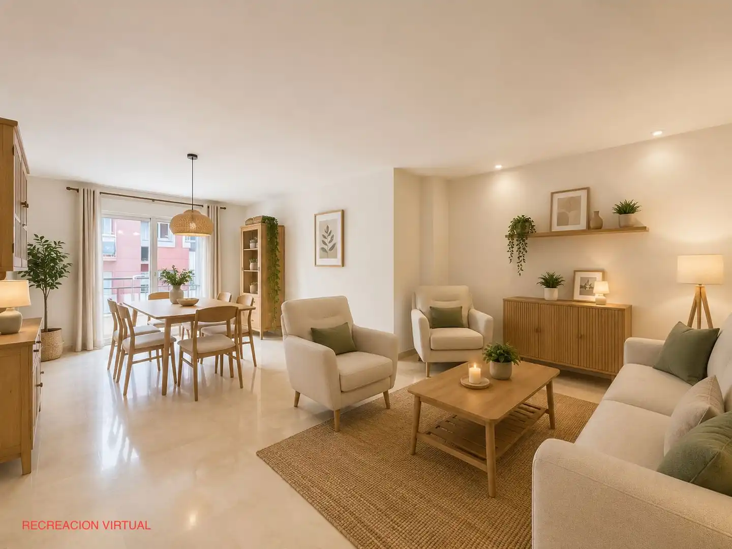 Sala d'estar de Apartament en venda en Benitachell / El Poble Nou de Benitatxell amb Aire condicionat, Calefacció i Terrassa
