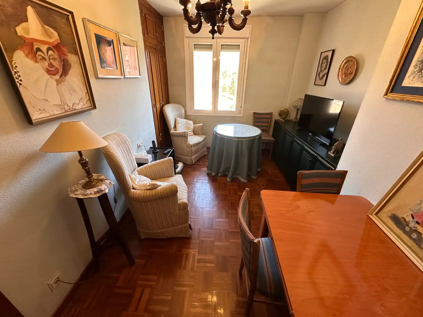 Wohnzimmer von Wohnung zum Verkauf in Cuenca mit Heizung, Parkett und Terrasse