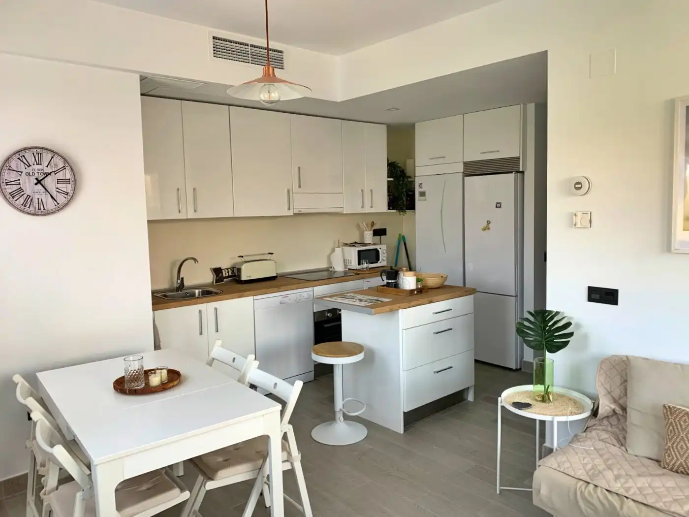 Cocina de Piso de alquiler en Málaga con Aire acondicionado, Calefacción y Terraza