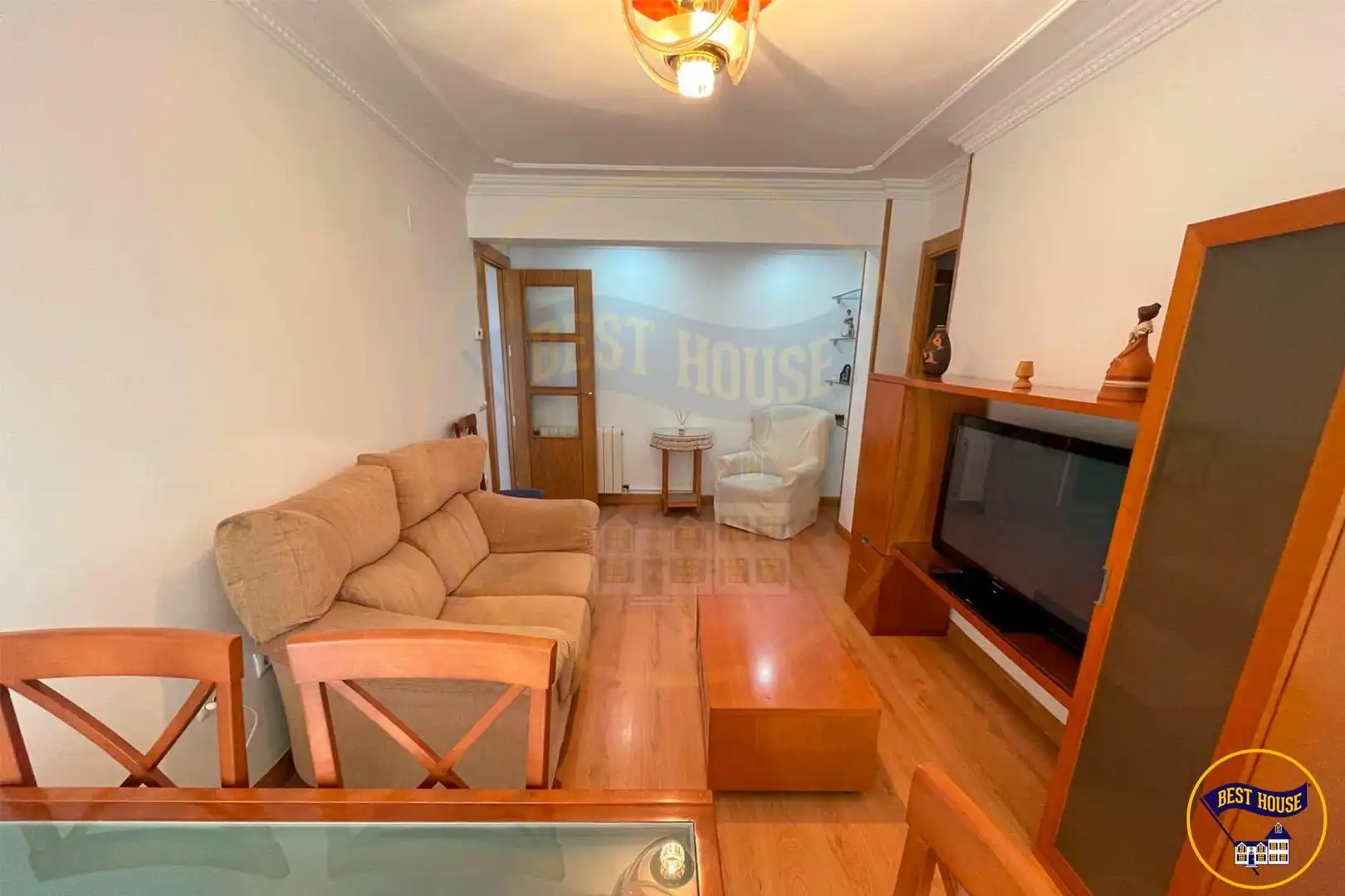 Living room of Flat for share in Cuenca  with Heating, Parquet flooring and Terrace