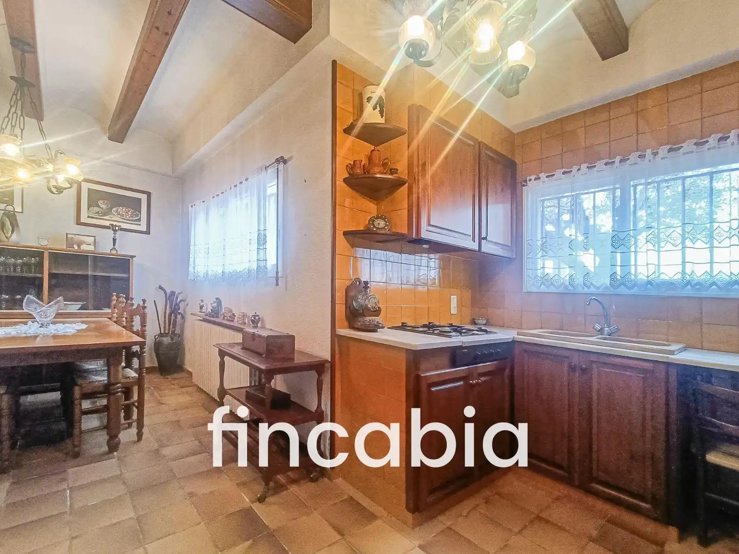 Cuina de Casa o xalet en venda en Santa Coloma de Farners amb Aire condicionat, Calefacció i Jardí privat