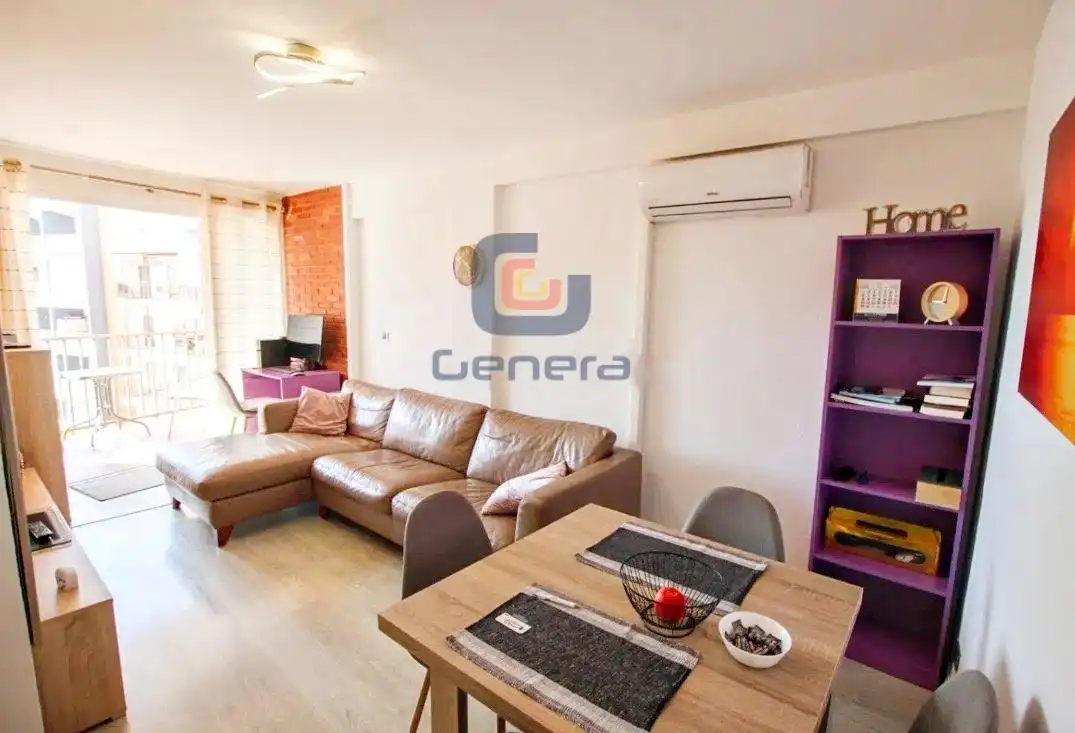 Wohnzimmer von Wohnung zum Verkauf in Calpe / Calp mit Klimaanlage, Terrasse und Möbliert