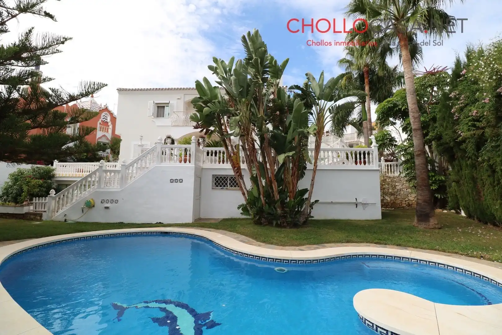 Piscina de Casa o xalet en venda en Benalmádena amb Aire condicionat, Jardí privat i Terrassa