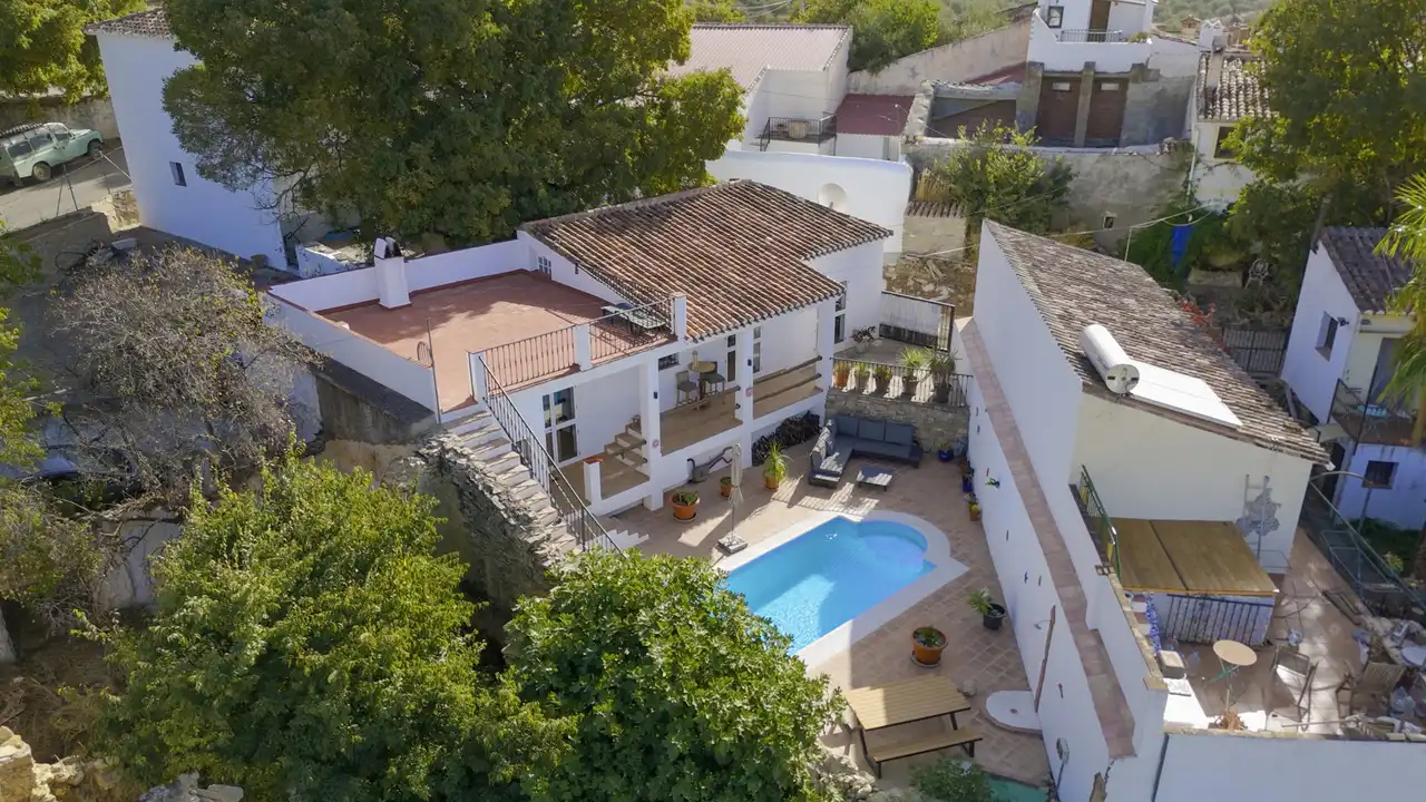Vista exterior de Casa o chalet en venta en Periana con Terraza y Piscina