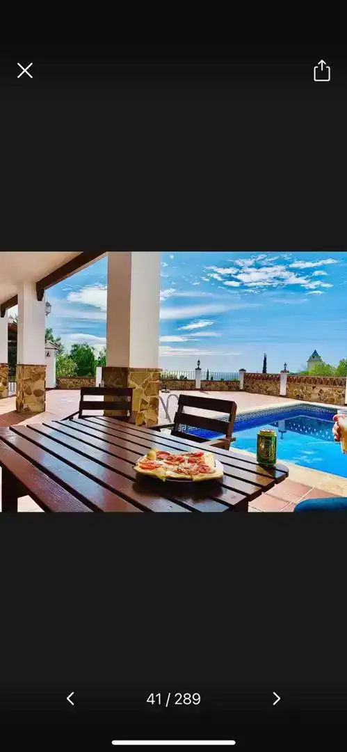 Terrasse von Wohnung zur Miete in Frigiliana