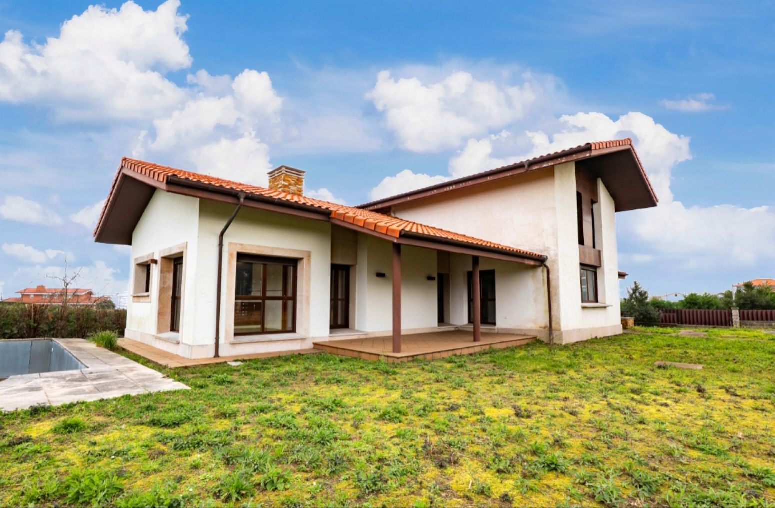 Exterior view of House or chalet for sale in Castrillón  with Heating, Private garden and Swimming Pool