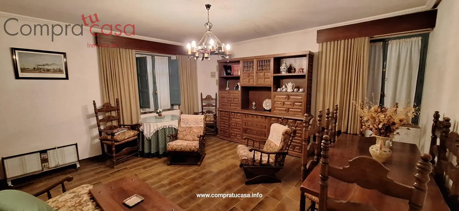 Living room of Houses for sale in Otero de Herreros  with Private garden, Storage room and Furnished