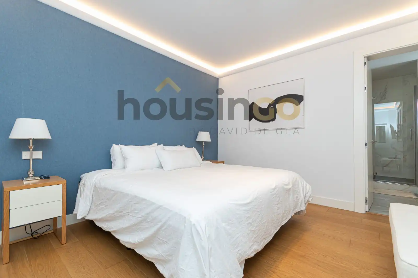 Schlafzimmer von Wohnung zur Miete in Madrid mit Klimaanlage, Heizung und Abstellraum
